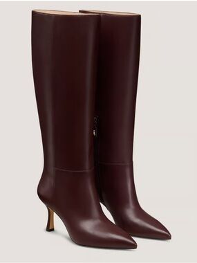 Stuart Weitzman Valentina Tubo Boot - deep brown. 10.5